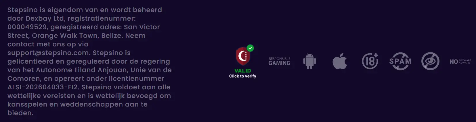 stepsino casino exploitant